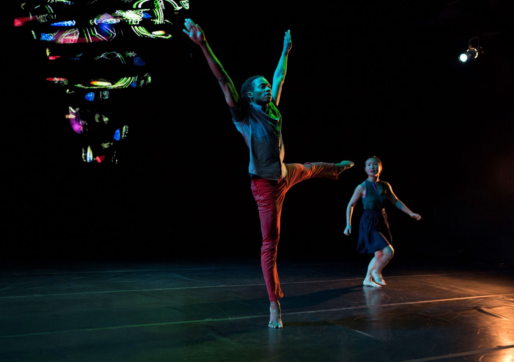 The DS&D company performing The Vortex at the Odyssey Theater, Los Angeles, 2018 Photo: Rose Eichenbaum Dawn Sumner, 2020.