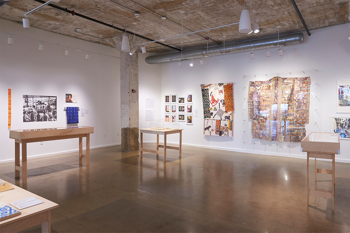 The Computer Pays Its Debt exhibition gallery view, detail