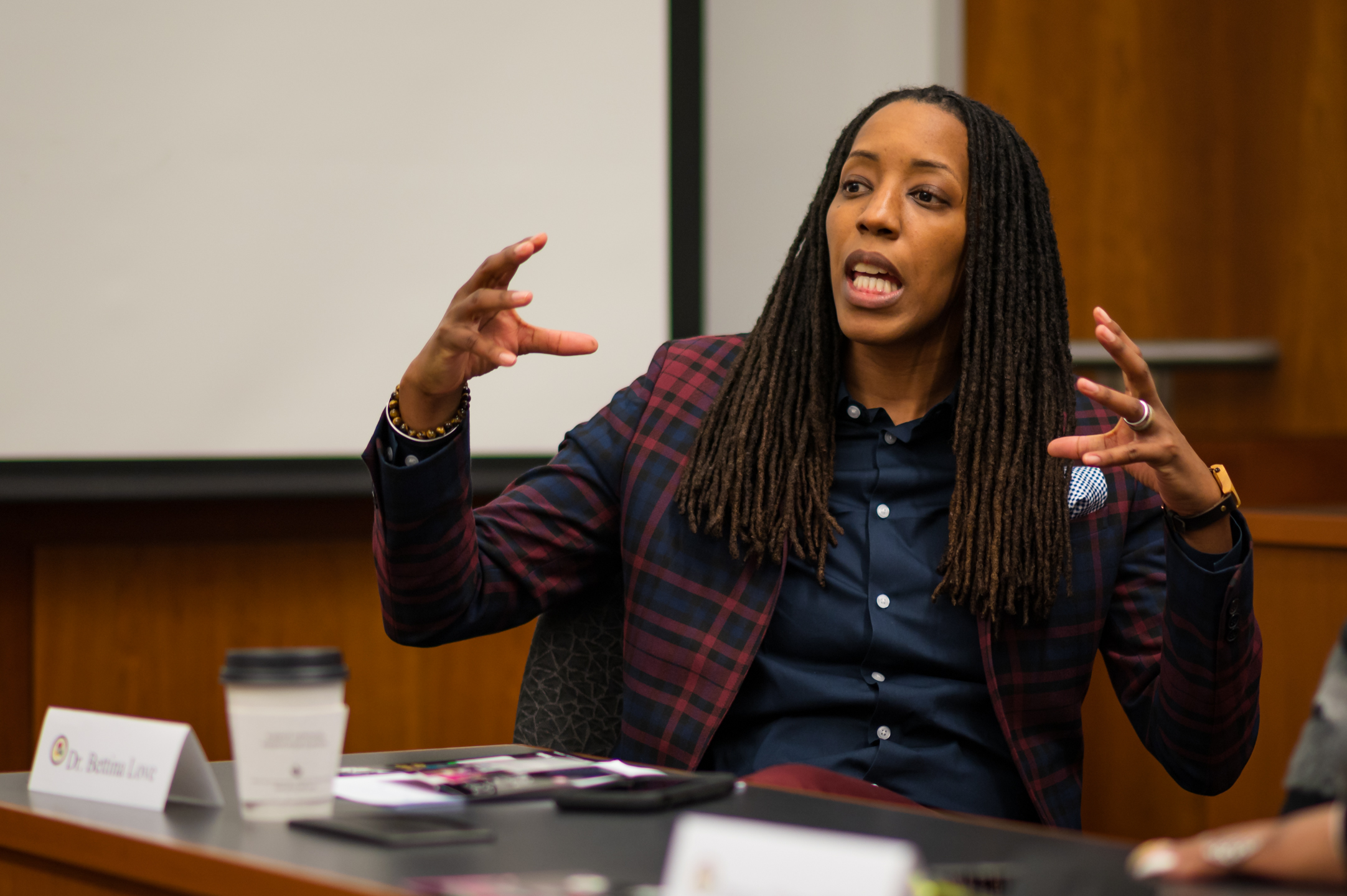 Medium shot of Dr. Bettina Love