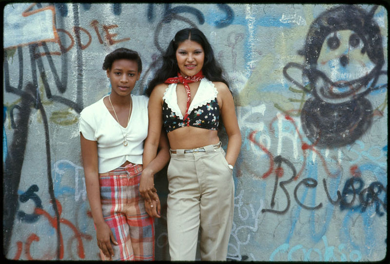 two teenage girls, New York, 1970s