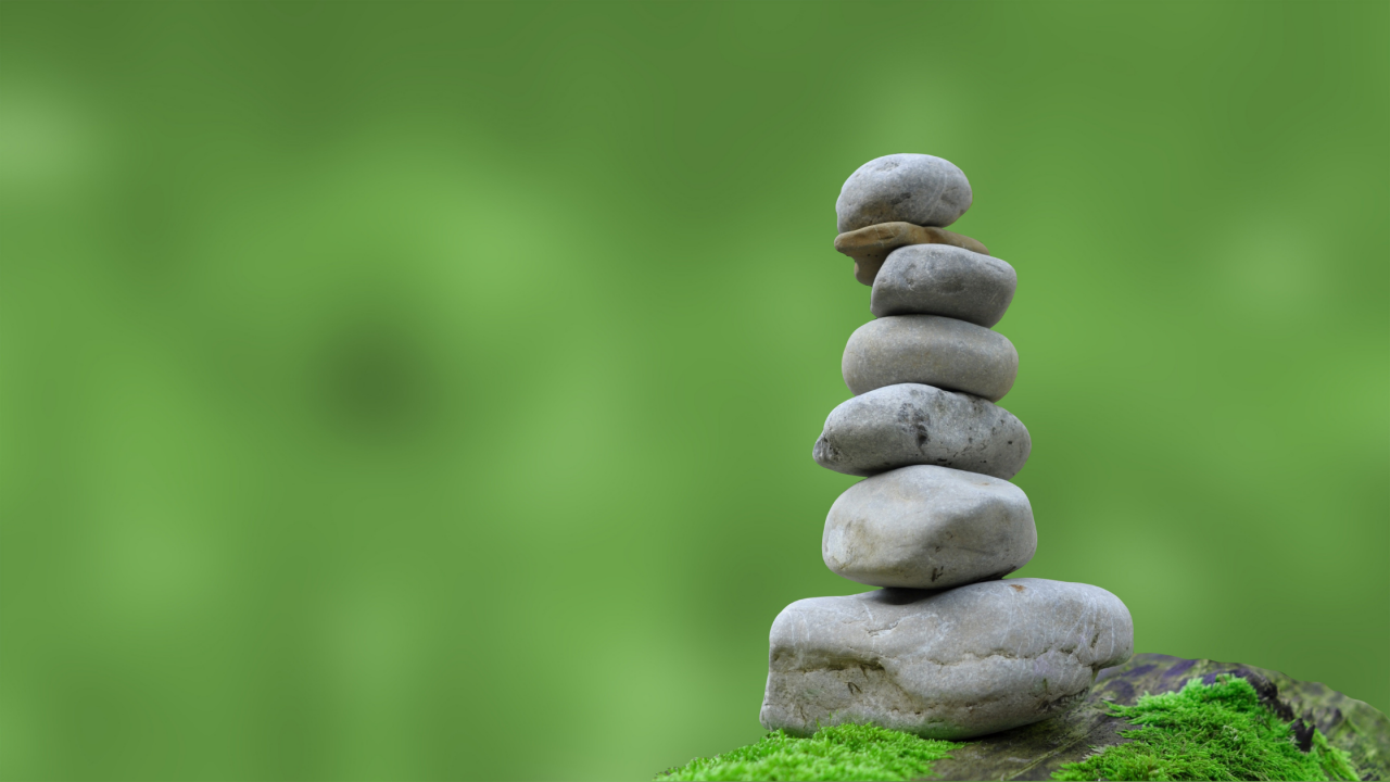Balanced stack of rocks