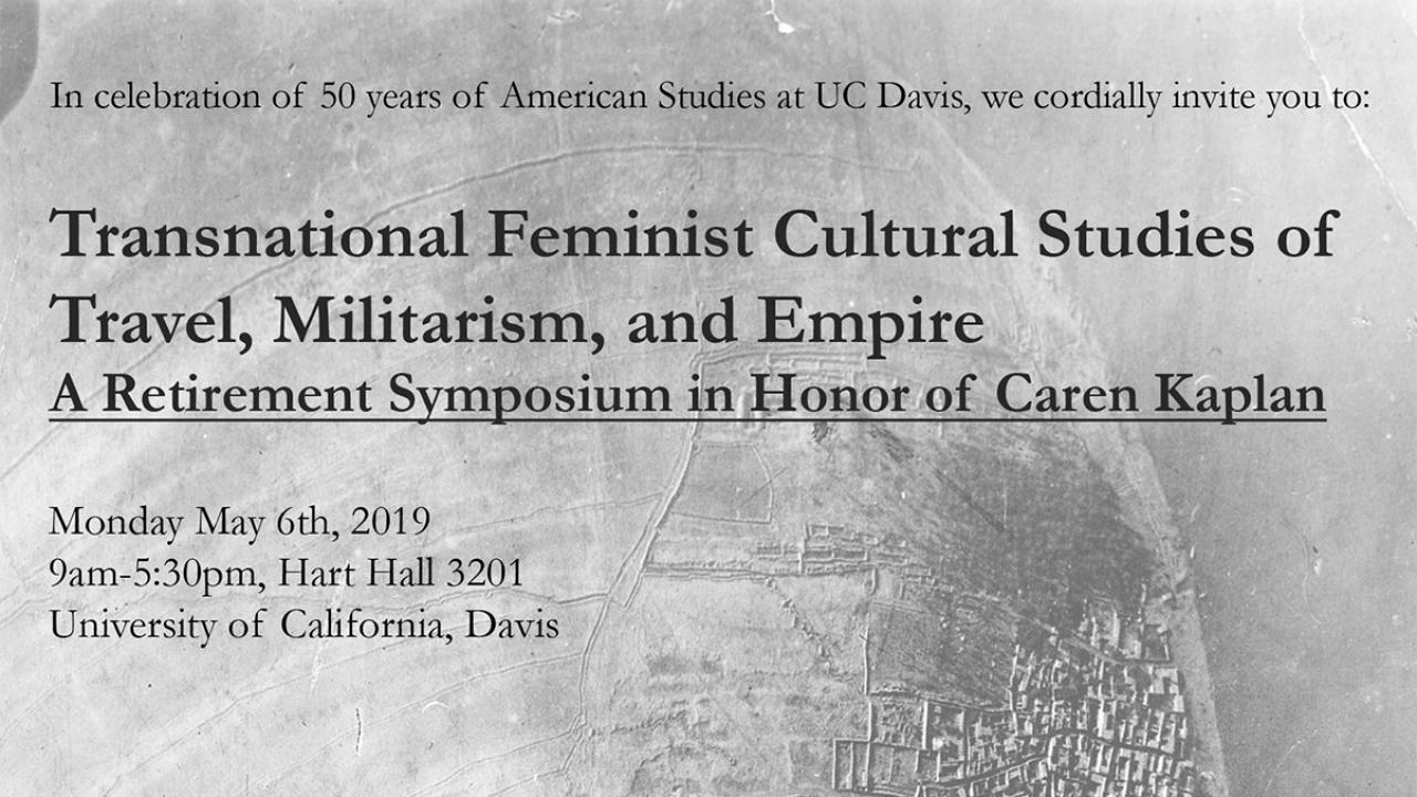 Caren Kaplan event banner