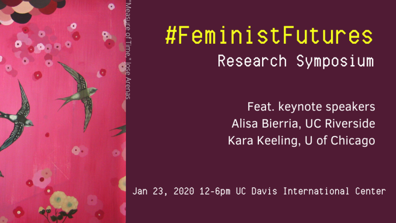 Feminist Futures Research symposium marketing banner