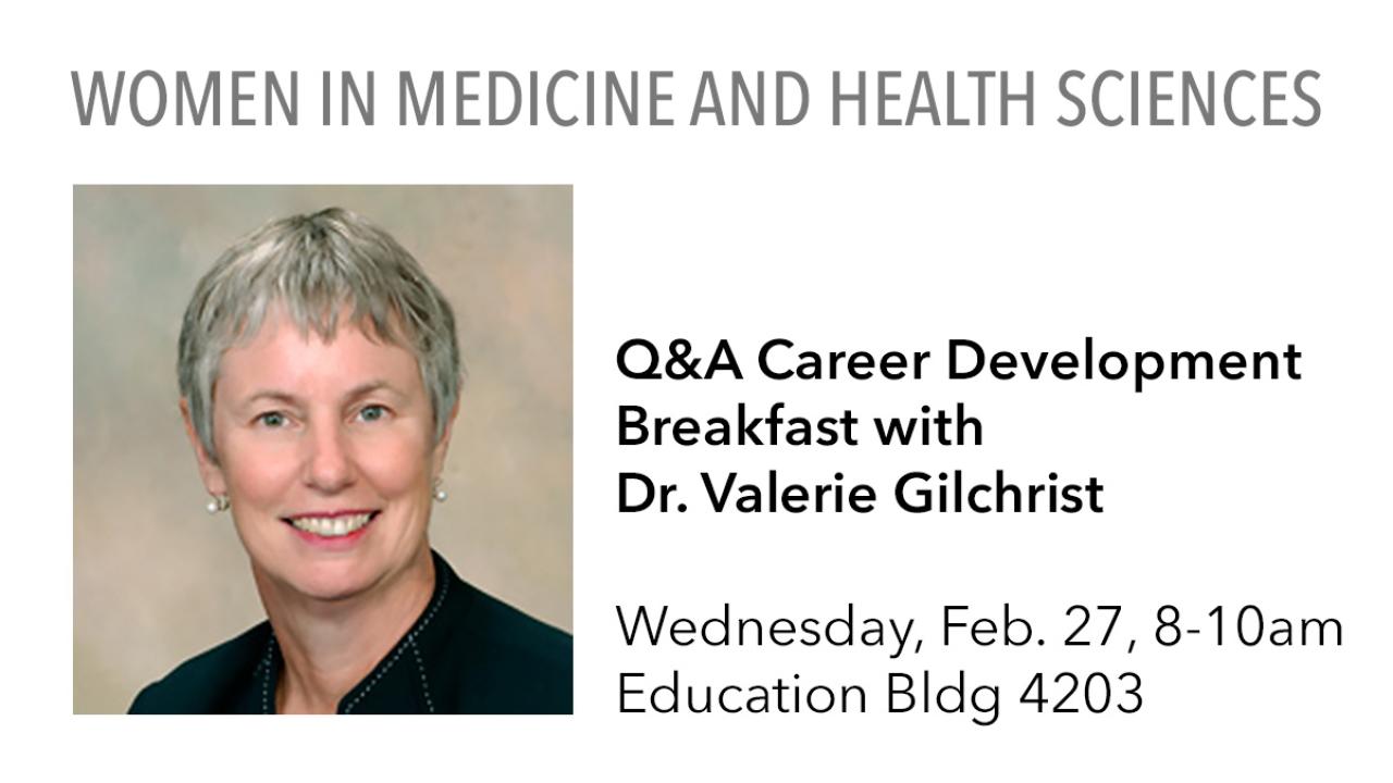 WIMHS Q&A Career Development Breakfast with Dr. Valerie Gilchrist