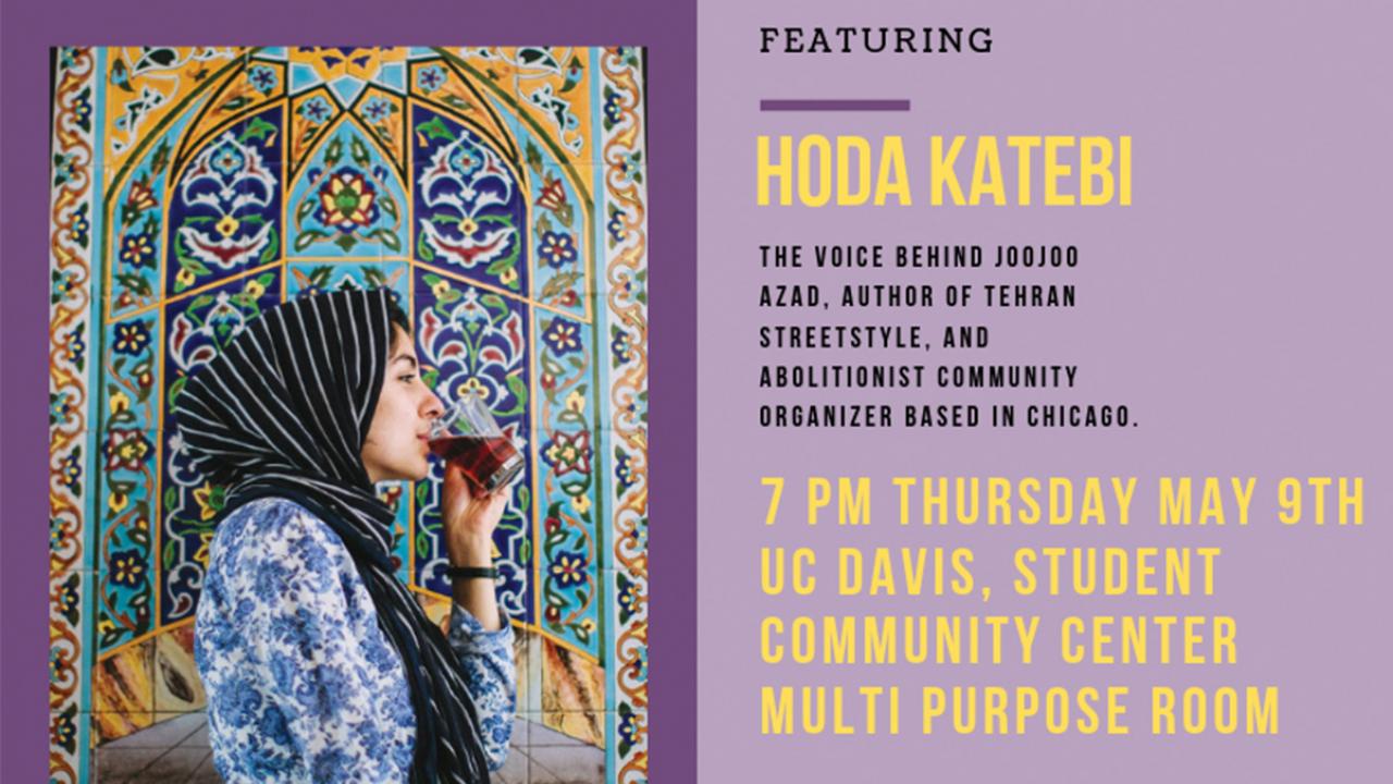 Event banner with profile photo of author