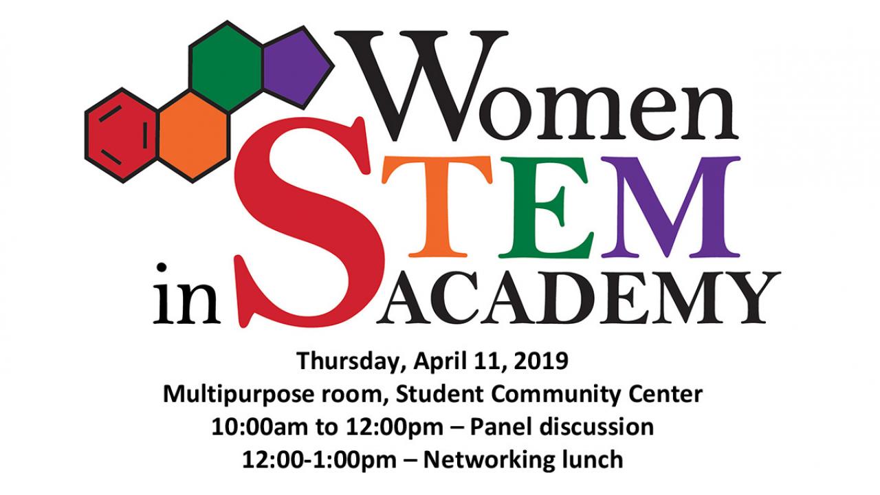 Women in STEM announcement banner
