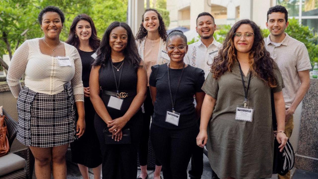 Group photo of eight Environmental Justice Leaders for 2023