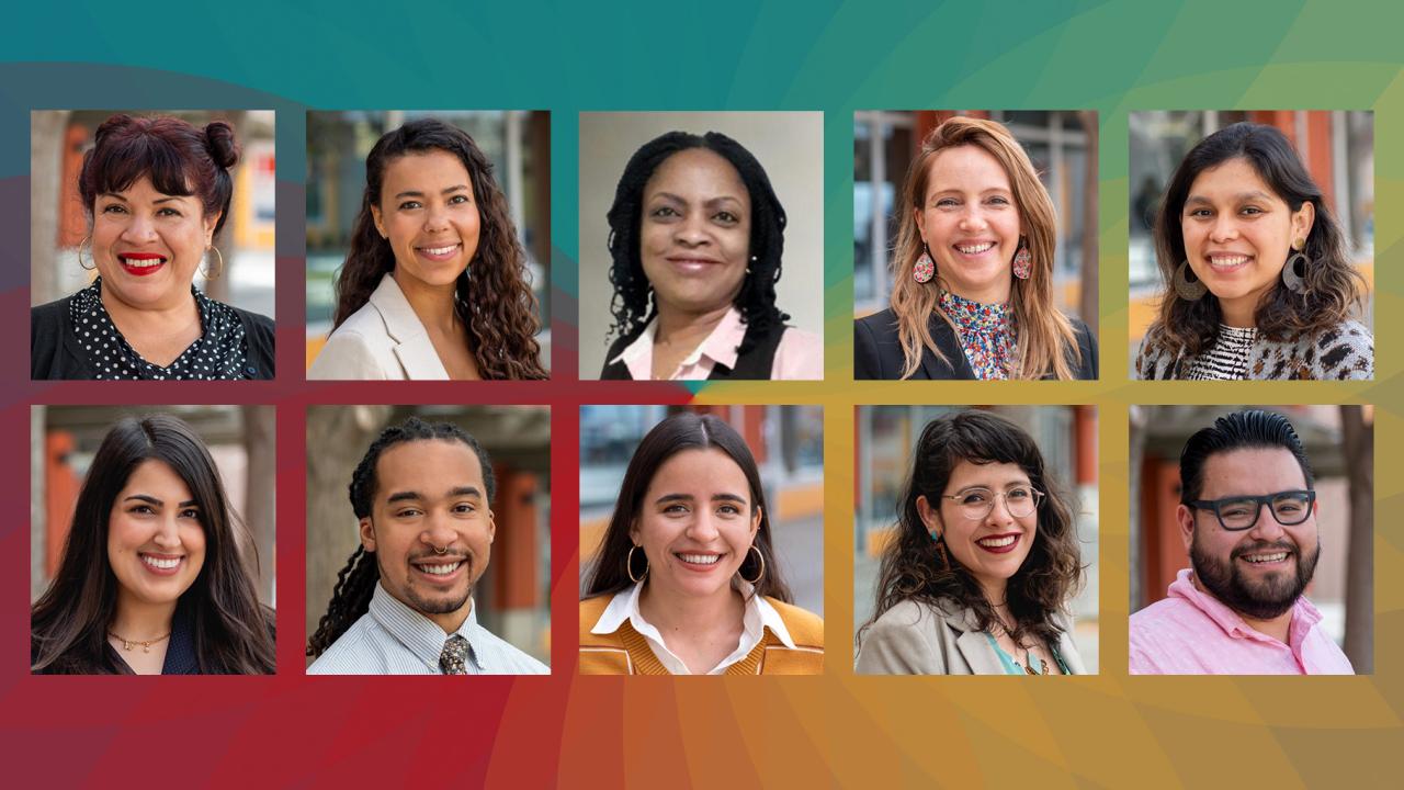 Top row, from left: Martha Armas-Kelly, Vivian Breckenridge, Adaora Ifebigh, Maya Iñigo-Anderson, Angela Islas. Bottom: Athena Motavvef, Shane Paul, Bertha Rodriguez, Ruth Rosas, Christian Torres