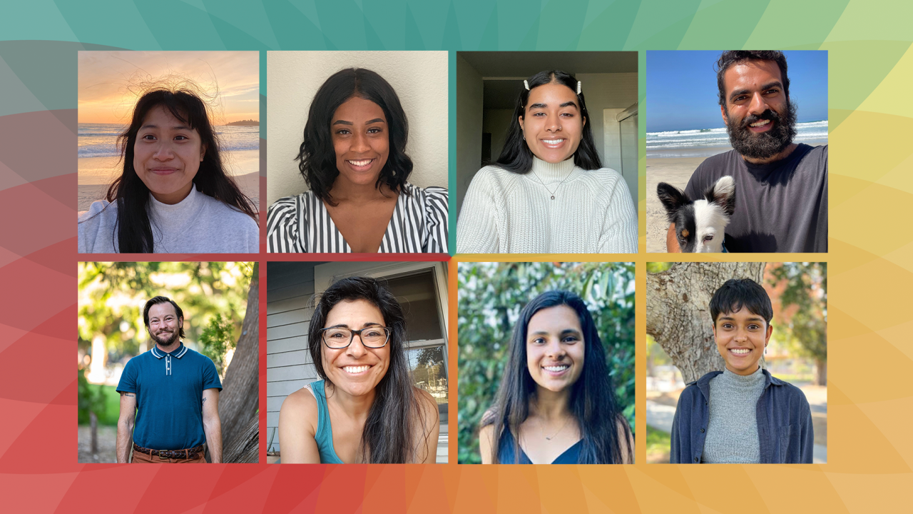 (Top row from left), Madeline Do, Chynell Freeman, Thushani Gunaratne, Julian Haddad. (Bottom row, from left) Christoph Lynn Hanssmann, Coco Herda, Maya Hsu, Ruchika Jaiswal