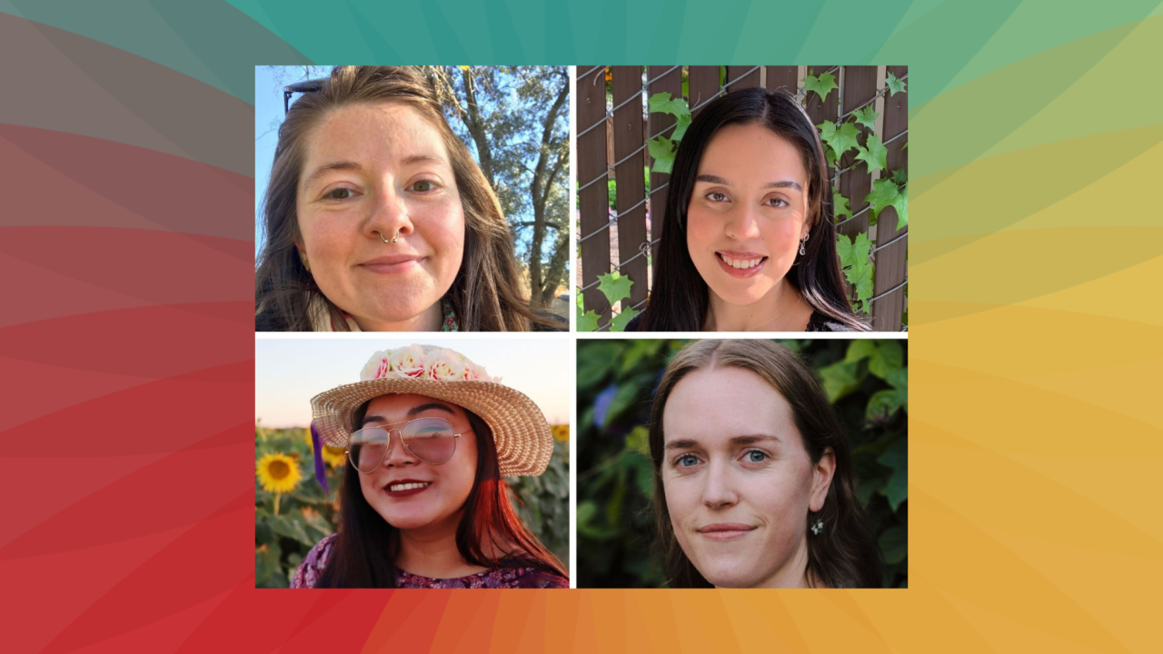Clockwise from left to right: Colleen Sargent, Micaella Sanchez, Nellie Graham, Roella Pineda