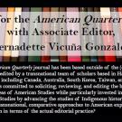 Workshop: Writing for the American Quarterly with Vernadette Gonzalez