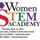 Women in STEM announcement banner