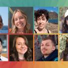 Banner image showing new team members.  Top row, from left: Rania Gadnis, Ellie Leg, Caro Novella, Tara Pozzi. Bottom: J.C. Garcia Sanchez, Colleen Sargent, Toby Smith, Priya Talreja